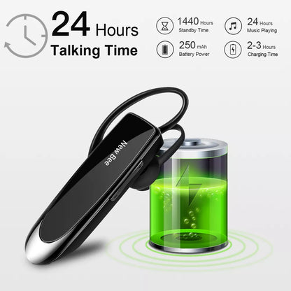 New Bee Bluetooth Headset V5.0 Wireless Earphones Headphones