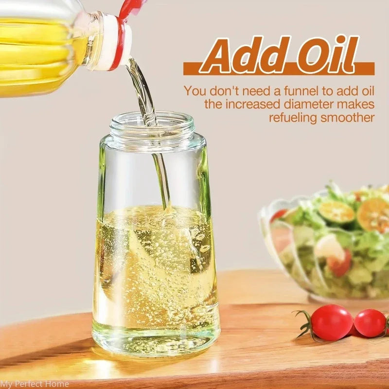 16Oz Oil Dispenser Bottle for Kitchen - 2 in 1 Olive Oil Dispenser and Oil Spray