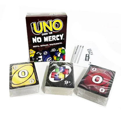 UNO NO MERCY Matching Card Game Minecraft Dragon Ball Z Multiplayer Family Party Boardgame Funny Friends Entertainment Poker