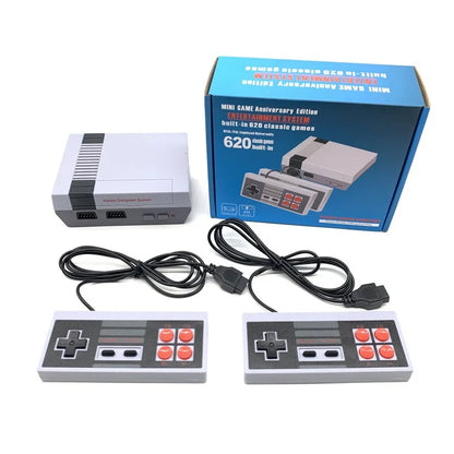 Classic Wireless Retro Video Game Console, AV Output Built-in with 620 Mini Retro Game Console Dual Players Mode for Dual Players Kids, Adult, Children Gift, Valentine/Birthday Gift