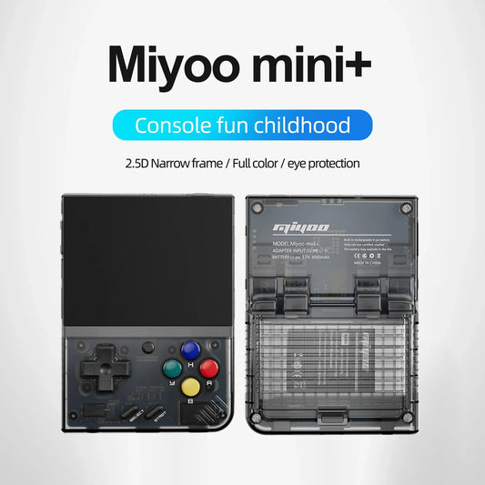 Miyoo Mini Plus,Retro Game Console with 64G TF Card,Support 10000+Games,3.5-inch Portable Rechargeable Open Source Game Console Emulator