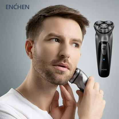 Blackstone Electrical Rotary Shaver for Men 3D Floating Blade Washable Type-C USB Rechargeable Shaving Beard Machine