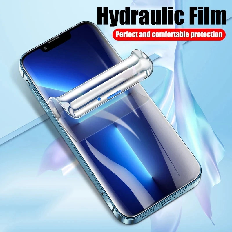 Full Cover Hydrogel Film For iPhone 14 11 12 13 Pro Max 7 8 14 Plus Screen Protector For iPhone 13 12 Mini 15 X XR XS MAX