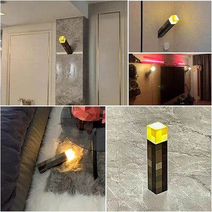 Brownstone Flashlight Torch Lamp Bedroom Decorative LED Night Light USB Charging