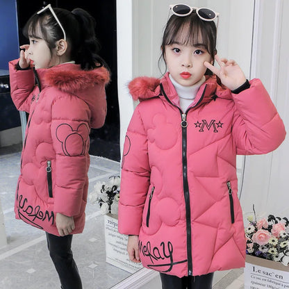 Big size Winter and Fall Girls Jackets Coat  Clothes 3-12 Years