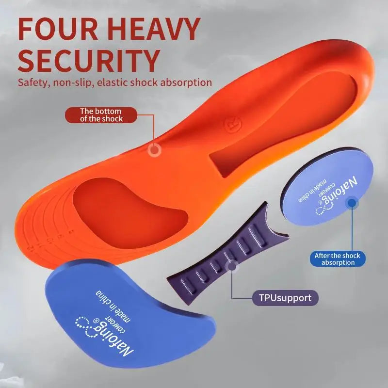 Sport Insoles for Shoes Sole Shock Absorption Deodorant Breathable Cushion Runni