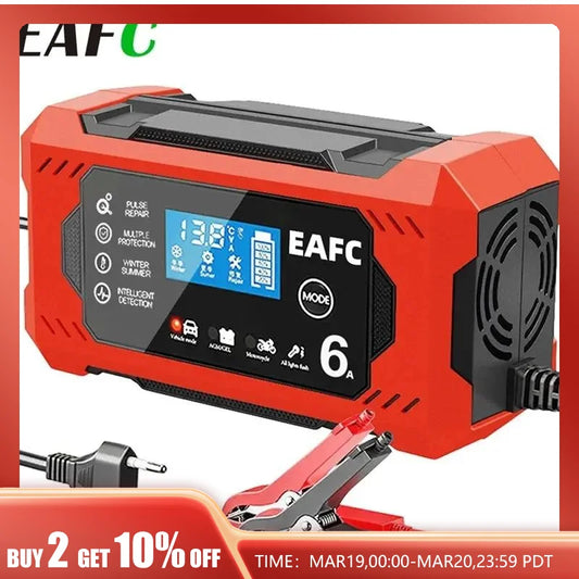 Battery Charger12V 6A Smart Battery Trickle Charger Automotive 12V Maintainer