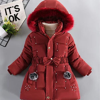 Big size Winter and Fall Girls Jackets Coat  Clothes 3-12 Years