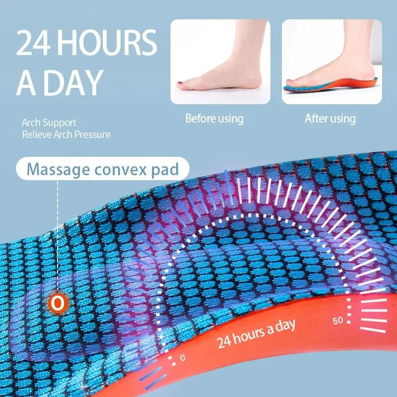 Sport Insoles for Shoes Sole Shock Absorption Deodorant Breathable Cushion Runni