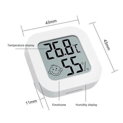 THERMOMETER INDOOR Digital LCD Hygrometer Temperature Humidity Meter Alarm Clock