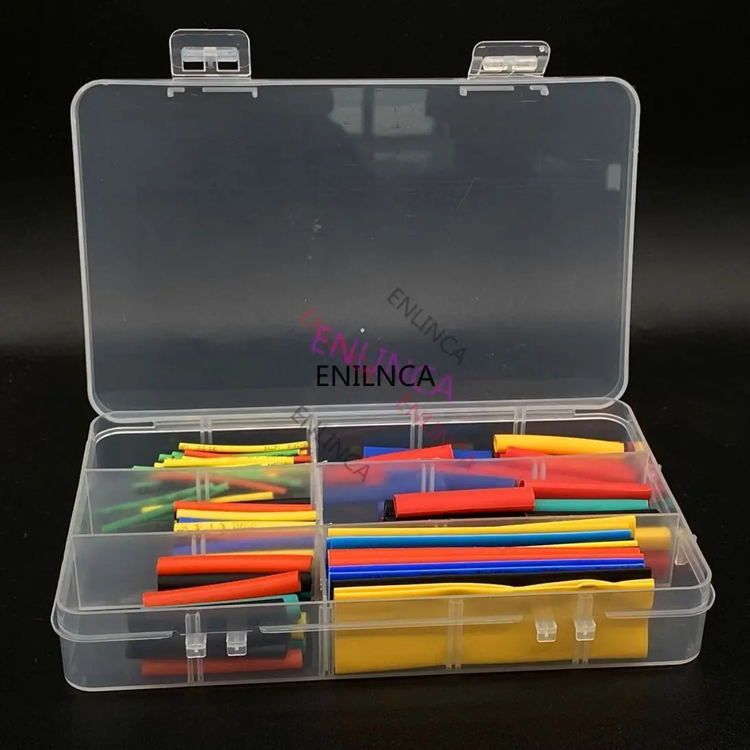 127-750pcs Heat-shrink Tubing Thermoresistant Tube Heat Shrink Wrapping Kit Electrical Connection