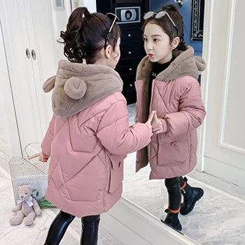 Big size Winter and Fall Girls Jackets Coat  Clothes 3-12 Years