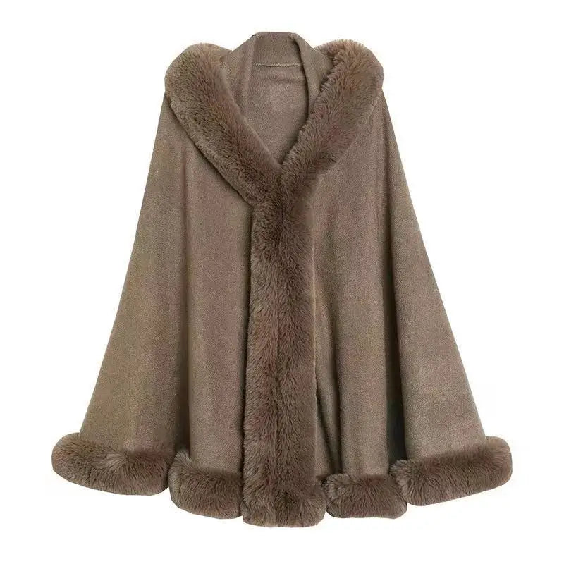 Women's Thick Warm Winter Poncho Cape