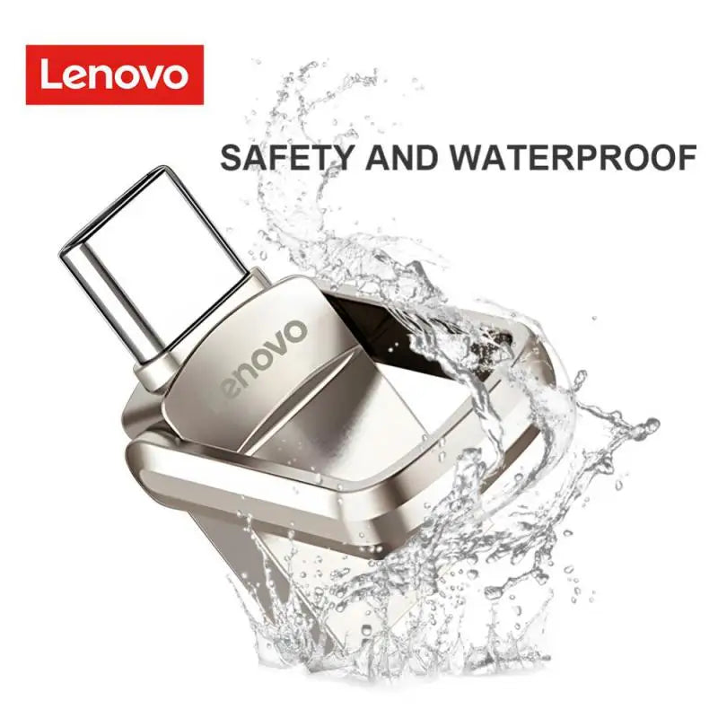 Lenovo 2TB Original USB Flash Drives Metal High Speed Pendrive Real Capacity Memory Portable Waterproof