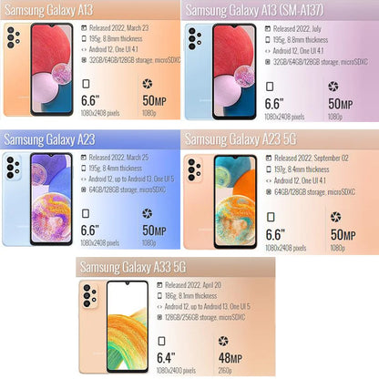 Tempered Glass Film For Samsung Galaxy A15 A25 A13 A14 A23 A33 A73