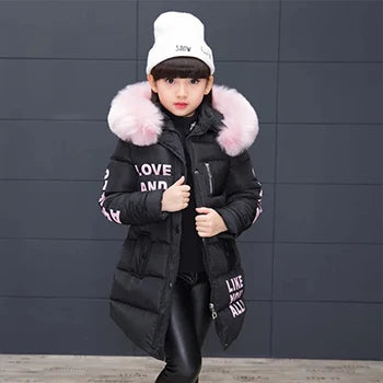 Big size Winter and Fall Girls Jackets Coat  Clothes 3-12 Years