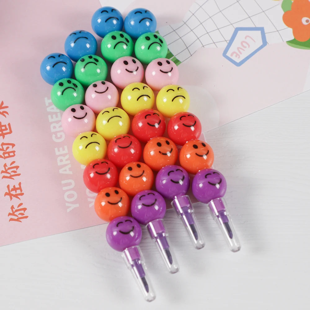 Party Favors-10Pcs Lollipop Building Block Crayon/Pencil Graffiti Pen for Children Birthday Party Favors Student Back To School Gifts