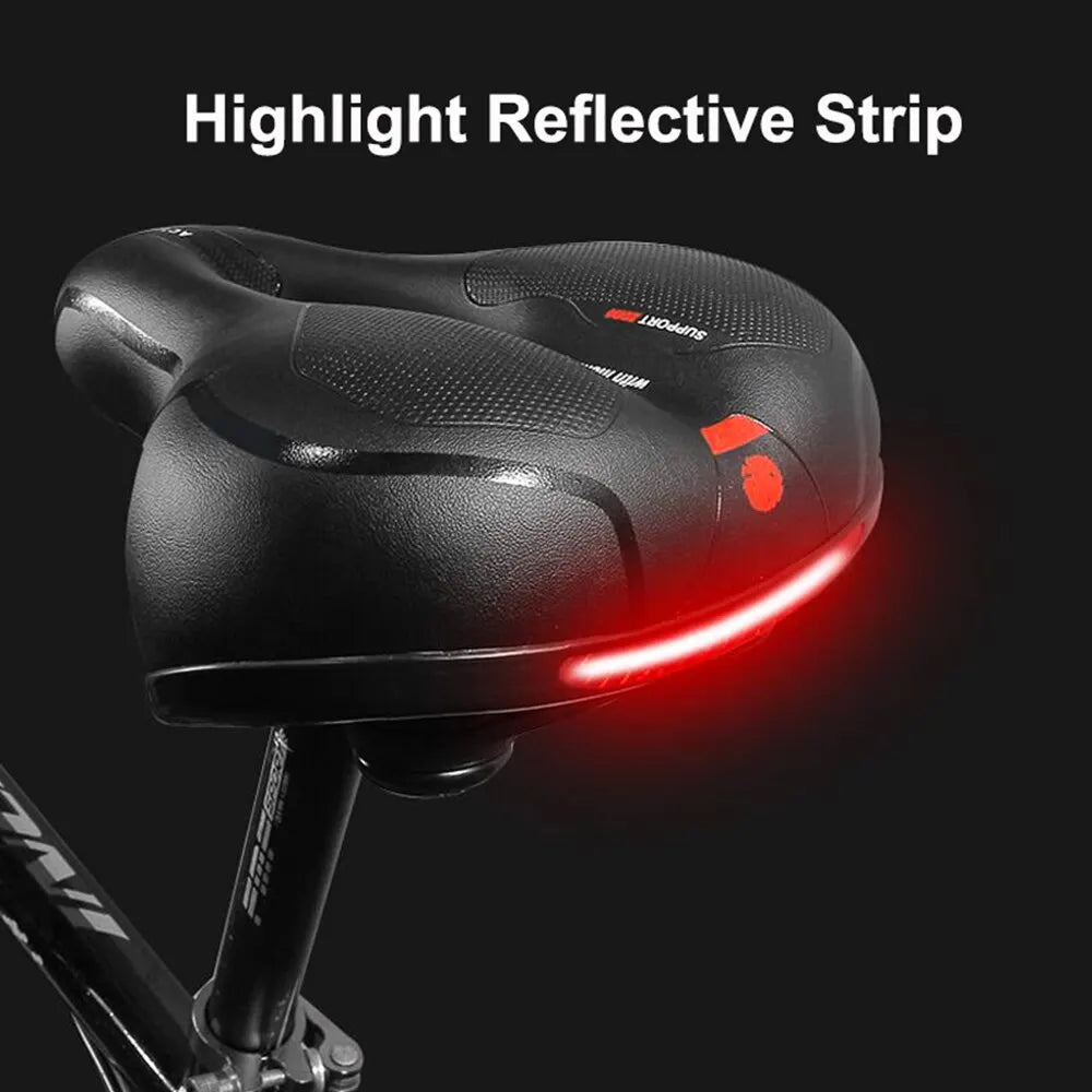 Hollow Breathable Bicycle Saddle Men Women MTB Road Bike Saddle Shock Absorbing Comfortable Big Butt Bike Seat