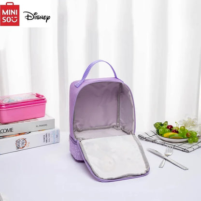 Disney New Cartoon Cute Student School Bag Double High Capacity Layer Lunch Bag Children's Portable Lunch Box Student Lunch Bag