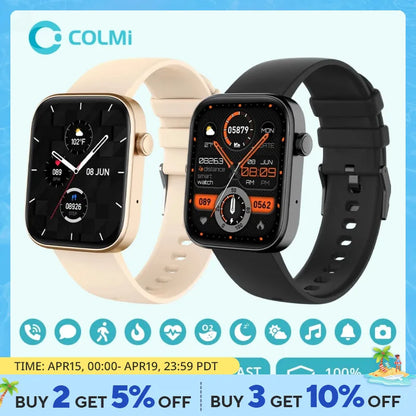 COLMI P71 Voice Calling Smartwatch Men Women Health Monitoring IP68 Waterproof