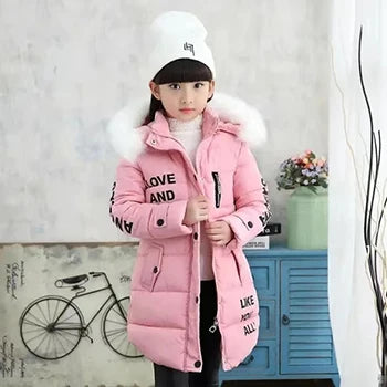 Big size Winter and Fall Girls Jackets Coat  Clothes 3-12 Years