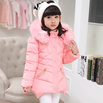 Big size Winter and Fall Girls Jackets Coat  Clothes 3-12 Years