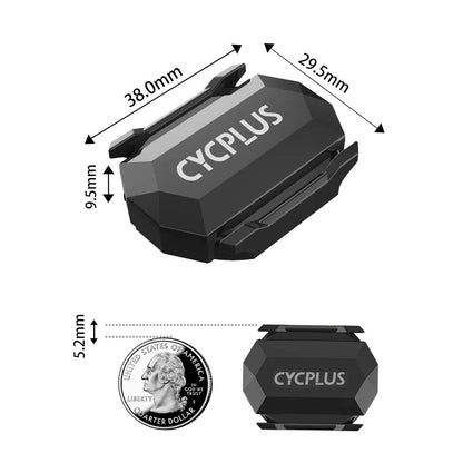 CYCPLUS Dual Sensor: Cadence & Speed, ANT+ BLE 5.0, for XOSS Strava