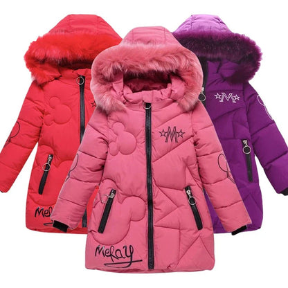 Big size Winter and Fall Girls Jackets Coat  Clothes 3-12 Years