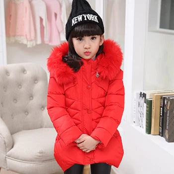 Big size Winter and Fall Girls Jackets Coat  Clothes 3-12 Years