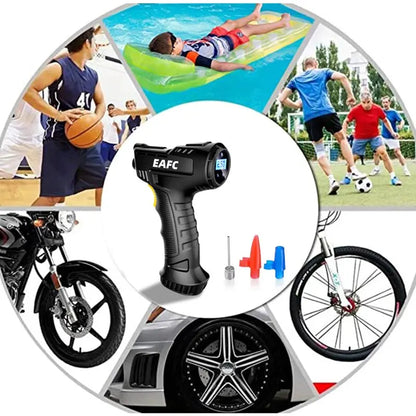 120W Handheld Air Compressor Wireless/Wired Inflatable Pump Portable Air Pump