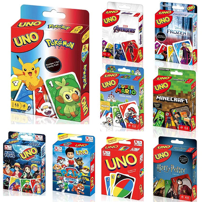 UNO NO MERCY Matching Card Game Minecraft Dragon Ball Z Multiplayer Family Party Boardgame Funny Friends Entertainment Poker