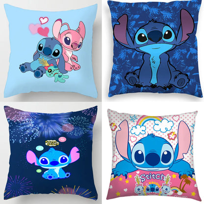 Stitch Double Sided Print Pillowcase Pillow Pillowcase Children Room Interior Decoration Gifts