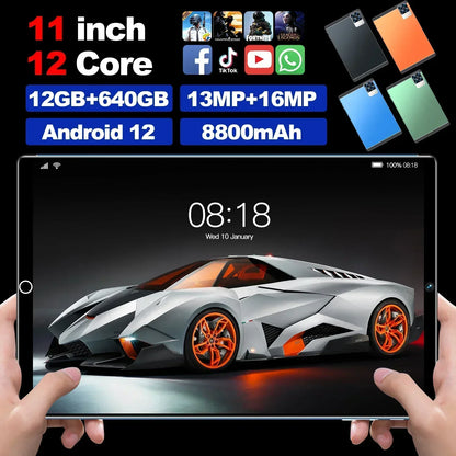 Original 12inch Tablet Pro14 5G 16GB+1TB Android13 Tablet PC 8800MAh