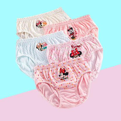 Girl Minnie Underwear 5 pcs of 100% Cotton Panties