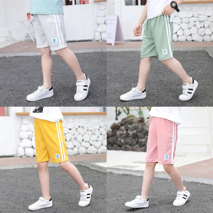 Children's Shorts Drawstring Solid Boys Girls Summer Trousers Pants Hot Selling Baby Wear Shorts Toddler Girl Thin Shorts