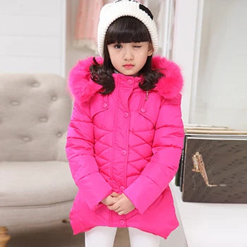 Big size Winter and Fall Girls Jackets Coat  Clothes 3-12 Years