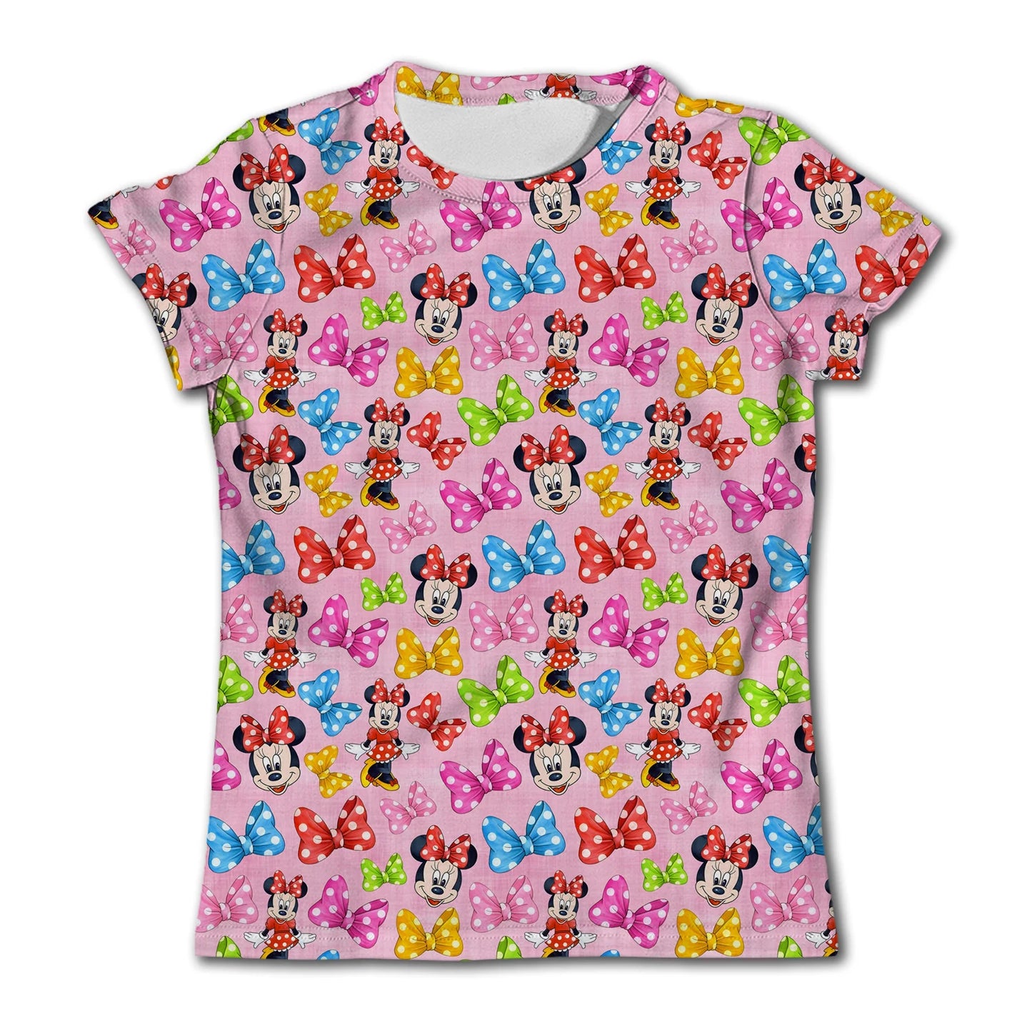 Disney Girls Graphic Tee Minnie Mouse Short Sleeves T-Shirt Top Summer Outfits Clothes