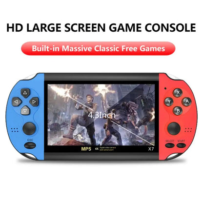 X7 Plus Handheld Game Console, 5.1 Inch Portable Retro Game Console 8G Built-in 10,000 Games, Classic Game Console Game boy Birthday Gifts Presents