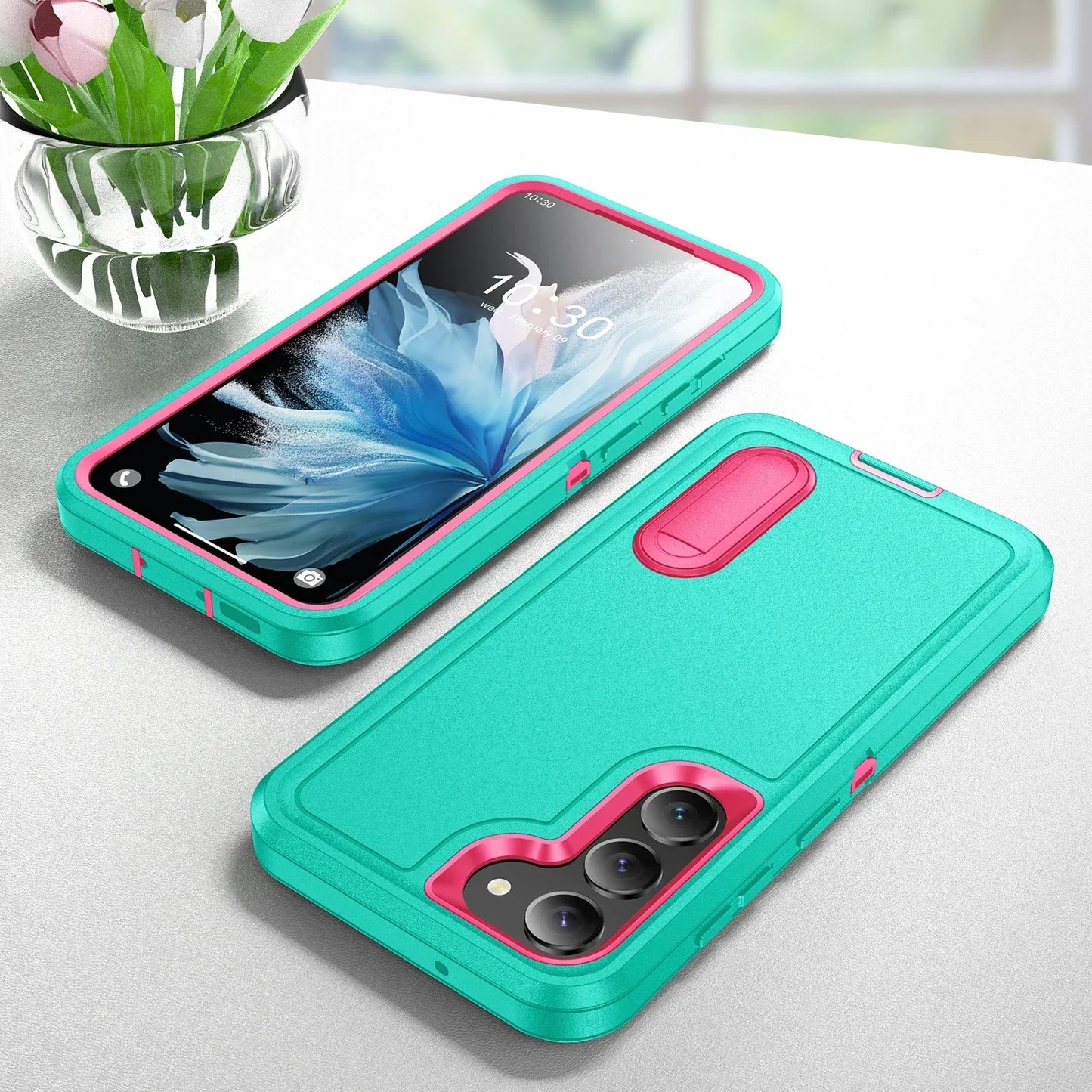 Anti-Dust Kickstand Fall Protection Case for Samsung Galaxy S23 S24 Ultra 5G S 23 Plus S22 Ultra A15 A54 A14 A13 A53 A04S