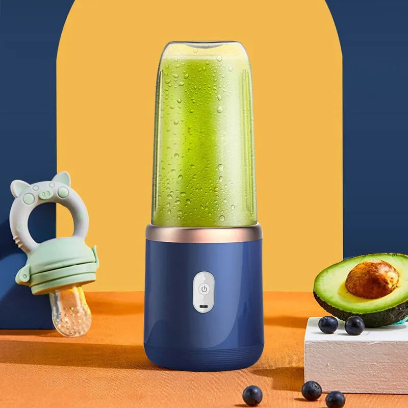 Mini Electric Blender Juicer Cup USB Rechargeable Fruit Smoothies Mixer Machine