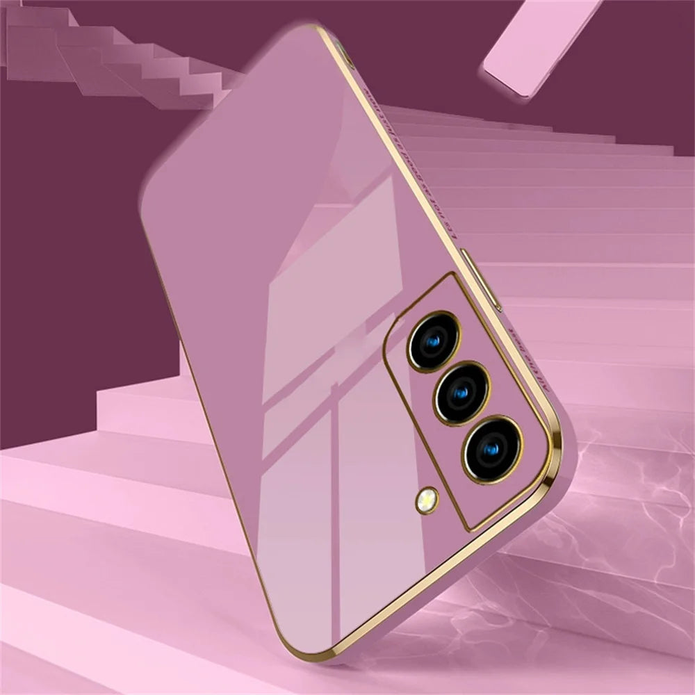 Luxury Plating Samsung Square Phone Case