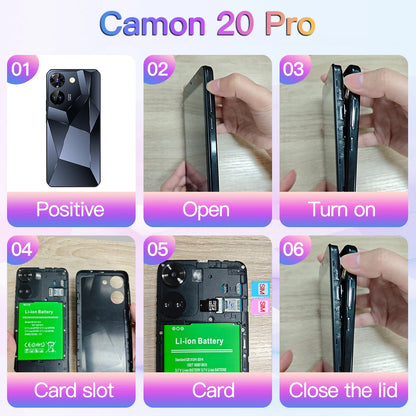 Camon 20 Pro Smartphone Android 5.0 inch 16GB ROM 2GB RAM 2+8MP Camera