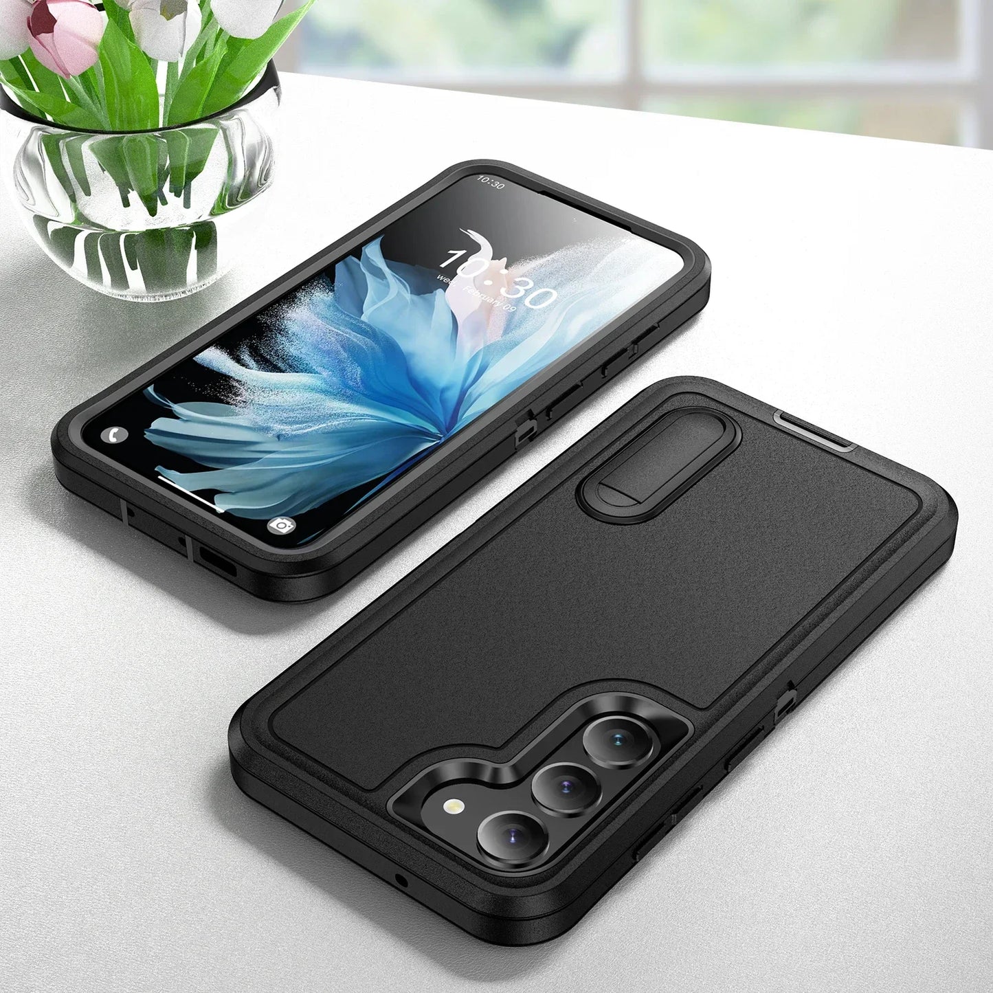 Anti-Dust Kickstand Fall Protection Case for Samsung Galaxy S23 S24 Ultra 5G S 23 Plus S22 Ultra A15 A54 A14 A13 A53 A04S