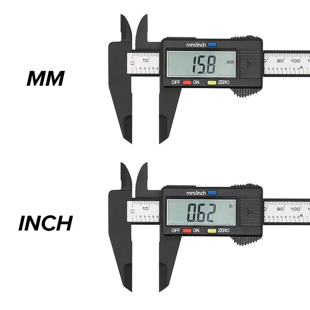 6" 100mm/150mm Digital Caliper Micrometer LCD Gauge Vernier Electronic Measuring Ruler