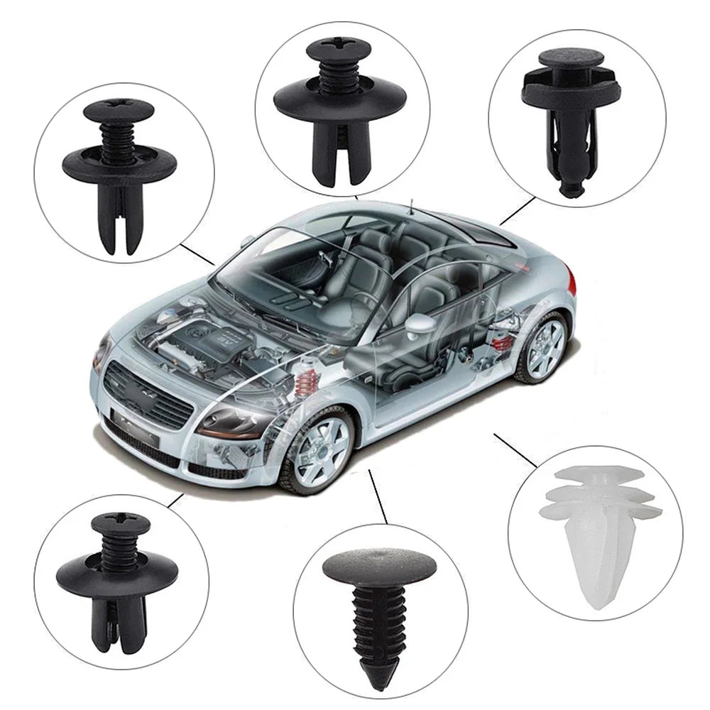 Auto Fastener Clip Mixed Car Body Push Retainer  Fastener Kit Car Clips Box or Bag packaging