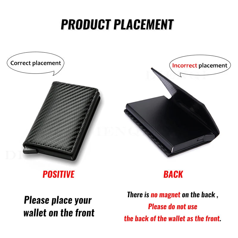 Anti thief RFID credit card holder smart minimalist wallet pocket men women slim cardholder bank cash credit card case bag purse