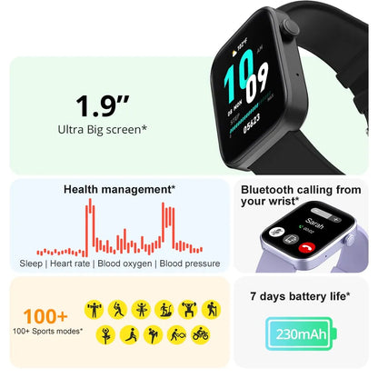 COLMI P71 Voice Calling Smartwatch Men Women Health Monitoring IP68 Waterproof