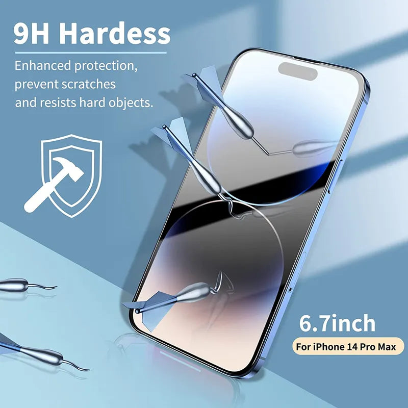 Tempered Glass  Screen Protector for iPhone 15 14 13 12 11 Pro Max 12Mini 13Mini 7 8 15 Plus SE X XS XR