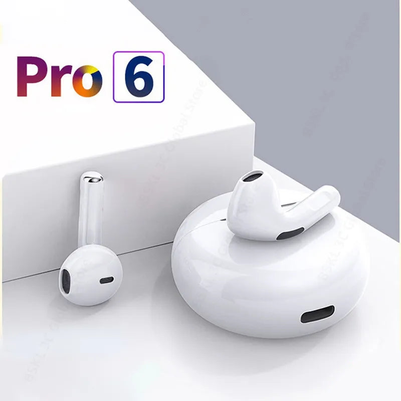 Original Air Pro 6 TWS Wireless Bluetooth Earphones Mini Pods Earbuds Earphone Headset