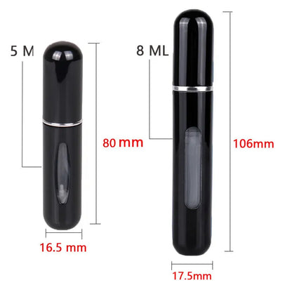 8/5ml  Mini Refillable Perfume Atomizer Bottle Refillable Portable Spray Pump Case